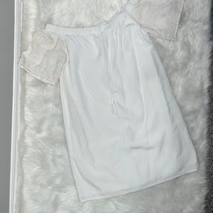 Women’s OLD NAVY ON white off the shoulder mini dress XS